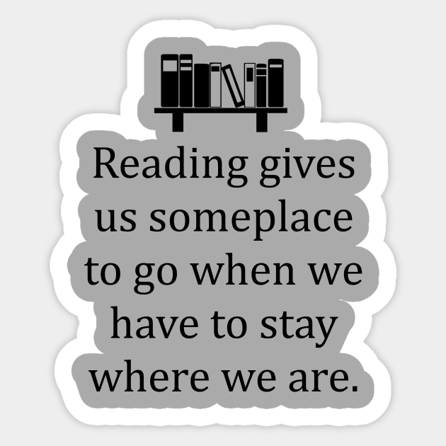 Reading Sticker by Carol Oliveira